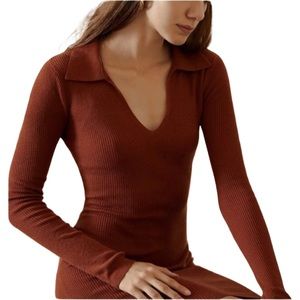 WOOL BLEND SLIM SWEATER DRESS